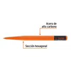 Cuña hexagonal para concreto, 1-1/4', TRUPER 2