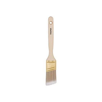 Brocha cerdas sintéticas 1-1/2' corte angular, mango madera