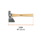 Hacha Doméstica 1-1/2 lb, mango hickory 14', TRUPER 3