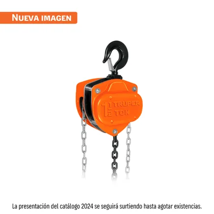 Polipasto de cadena de 1-1/2 ton, TRUPER