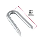 Caja con 10 kg grapas 1-1/2' galvanizadas p/alambre de púas 3