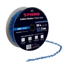 Metro de cadena de 3 mm de plástico azul, carrete de 50 m 1