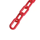 Metro de cadena de 8 mm de plástico roja, carrete de 25 m 1