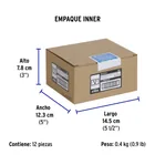 Contacto aterrizado acero inox de 1.5 módulos, línea Lisboa 6