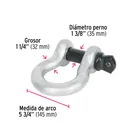 Grillete de acero forjado 1-1/4', FIERO 3