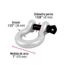 Grillete de acero forjado 1-1/2', FIERO 3