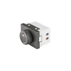 Dimmer giratorio acero inox de 1.5 módulos, línea Lisboa 1