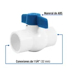 Válvula de esfera de PVC 1 1/4' para cementar, FOSET 2