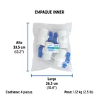 Válvula de esfera de PVC 1 1/4' para cementar, FOSET 3