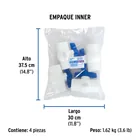 Válvula de esfera de PVC 1 1/2' para cementar, FOSET 3