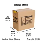 Desarmador plano 1/4' x 1-1/2'mango Comfort Grip, PRETUL 8