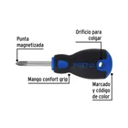 Desarmador de cruz 1/4' x 1-1/2' mango Comfort Grip, PRETUL 4