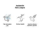 Abrazadera para toma domiciliaria PP 1-1/2' x 1/2', FOSET 4