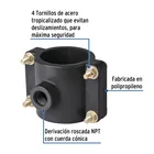 Abrazadera para toma domiciliaria PP 2-1/2' x 1/2', FOSET 2