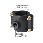 Abrazadera para toma domiciliaria PP 2-1/2' x 1/2', FOSET 3