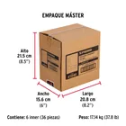 Bolsa c/24 escuadras planas cantoneras 2-1/2'x2-1/2', FIERO 8