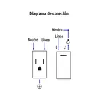 Placa armada acero interruptor y contacto 1 módulo, Lisboa 4