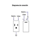 Placa armada acero interruptor y contacto 1.5 mód, Lisboa 4