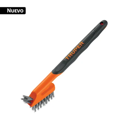 Juego de 3 minicepillos, 28 pinceles acero inoxidable,TRUPER