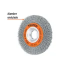 Carda alambre ondulado 6' x 3/4' para esmeril, TRUPER 3