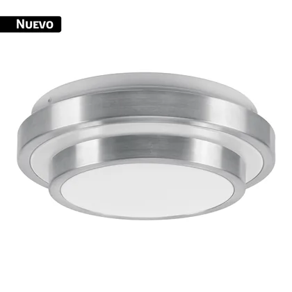 Luminario LED plafón decorativo 9W 6500K, metálico, BASIC
