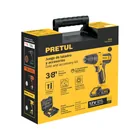Kit taladro/destornillador 3/8', 12V, 33 accesorios, PRETUL 6