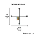 Llave de cruz 14', bocas 17, 19, 22 mm y 13/16', PRETUL 4