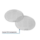 Juego 2 tapas transparentes de PVC para coladera 5', FOSET 2