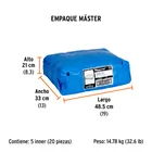 Lona de polietileno 2 x 3 m, azul, 90 g/m2, ULTRA 6