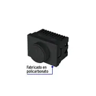 Dimmer giratorio negro de 1.5 módulos, línea Lisboa, VOLTECK 2