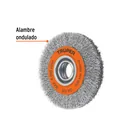 Carda alambre ondulado 6' x 13/16' para esmeril, TRUPER 3