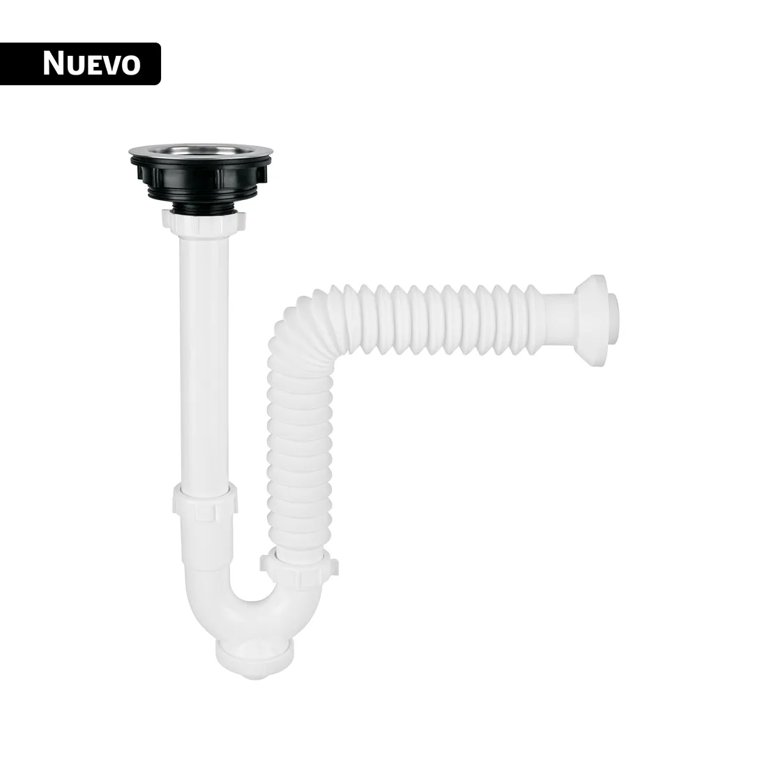 Céspol semi rígido con contracanasta de acero inoxidable