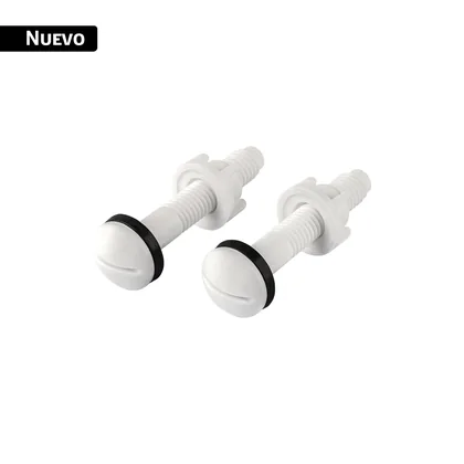 Bolsa con 2 tornillos plásticos 5/16' x 65 mm para WC, FOSET
