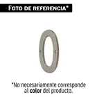 Número 0 de latón sólido 4', níquel satín, HERMEX 1
