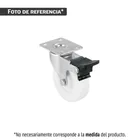 Rodaja de polietileno 3' placa giratoria, con freno, balero 1
