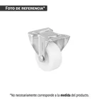 Rodaja de polietileno 2' placa fija, con buje, FIERO 1