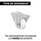 Rodaja de polietileno 4' placa fija con balero, FIERO 1