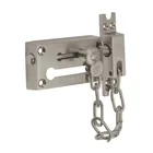 Pasador con cadena para puerta, acabado níquel satín, HERMEX 1