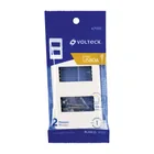 Placa blanca de 2 ventanas 1 módulo, línea Lisboa, VOLTECK 4