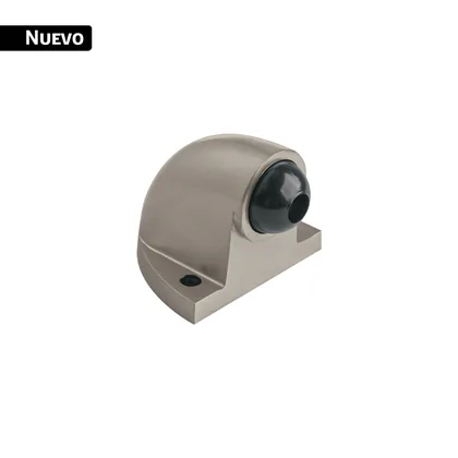 Tope tipo codo para puerta, níquel satín, HERMEX