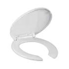 Asiento redondo para WC,cierre lento, abierto,blanco,ELEMENT 1