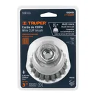 Carda copa 3' alambre trenzado fino, Multi-rosca, TRUPER 4