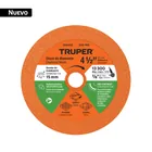 Disco de diamante 4-1/2', corte de vidrio, TRUPER 1