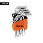 Juego de 13 llaves torx con organizador abatible, TRUPER 1
