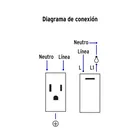 Placa armada blanca interruptor y contacto 1 módulo, Lisboa 4