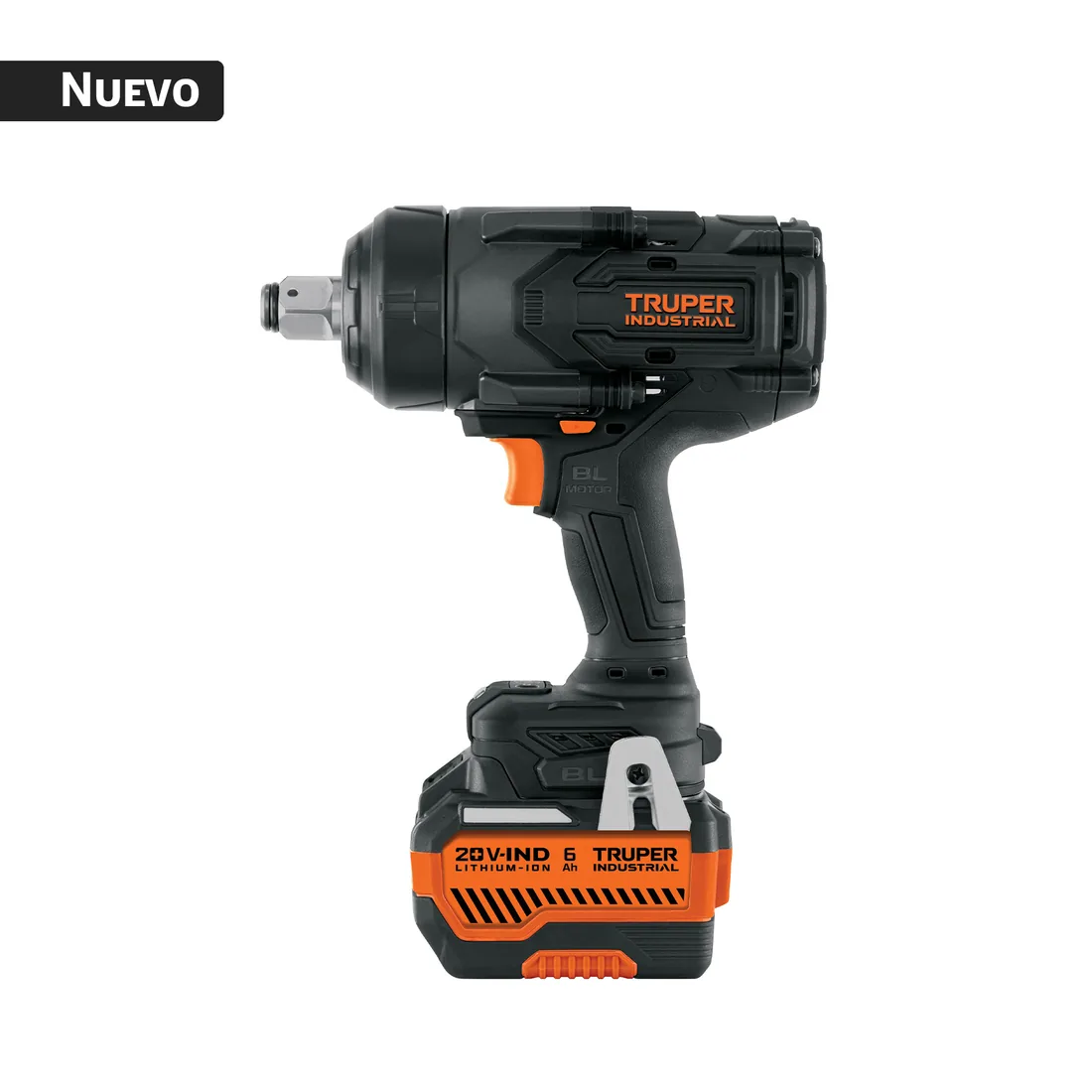 Llave de impacto 3/4' 20V 1300Nm, 2 baterías 6Ah, INDUSTRIAL