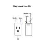 Placa armada blanca interruptor y contacto 1.5 mód, Lisboa 4