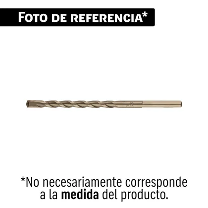 Broca para concreto de 3/8 x 12' en blíster, TRUPER