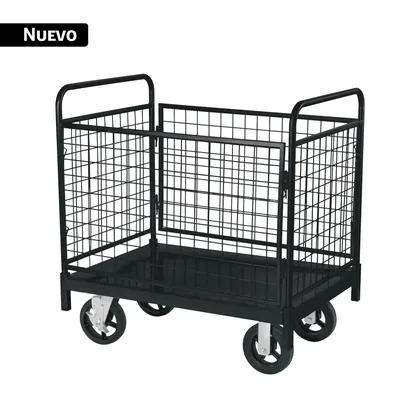 Carro de plataforma con canastilla, 400 kg, PRETUL