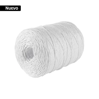 Rollo de rafia de 750 m color blanco calibre 6 g/m, FIERO